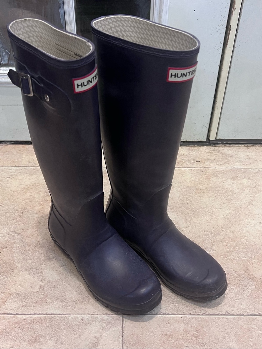 Hunter Plum Tall Women's Rain Boots